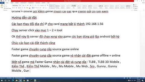 Hướng dẫn cài đặt Game Đại Chúa Tể Mobile Offline