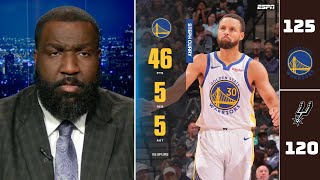Steph Curry Is Greatest Pg Of All Time - Espn Reacts To Steph 46 Pts To Warriors Def. Spurs 125-120