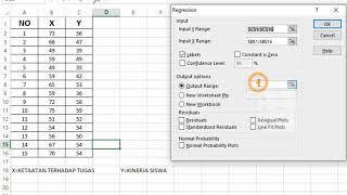 Tutorial Microsoft Excel: Analisis Regresi Linear Sederhana screenshot 4