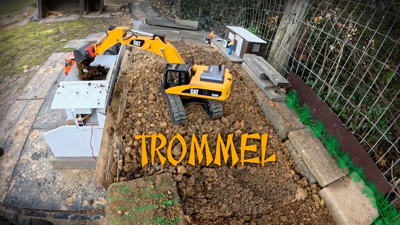 Trommel day at the yard. Trying to find dry dirt.