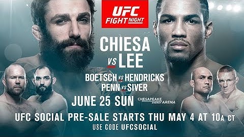 Chiesa vs. Lee (UFC Fight Night) - Forecast UFC Community - Crazy UFC 👊🤪