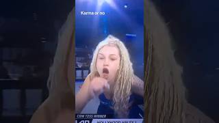 Power Slap contender mocks opponent who started crying after she got slapped #powerslap #karma