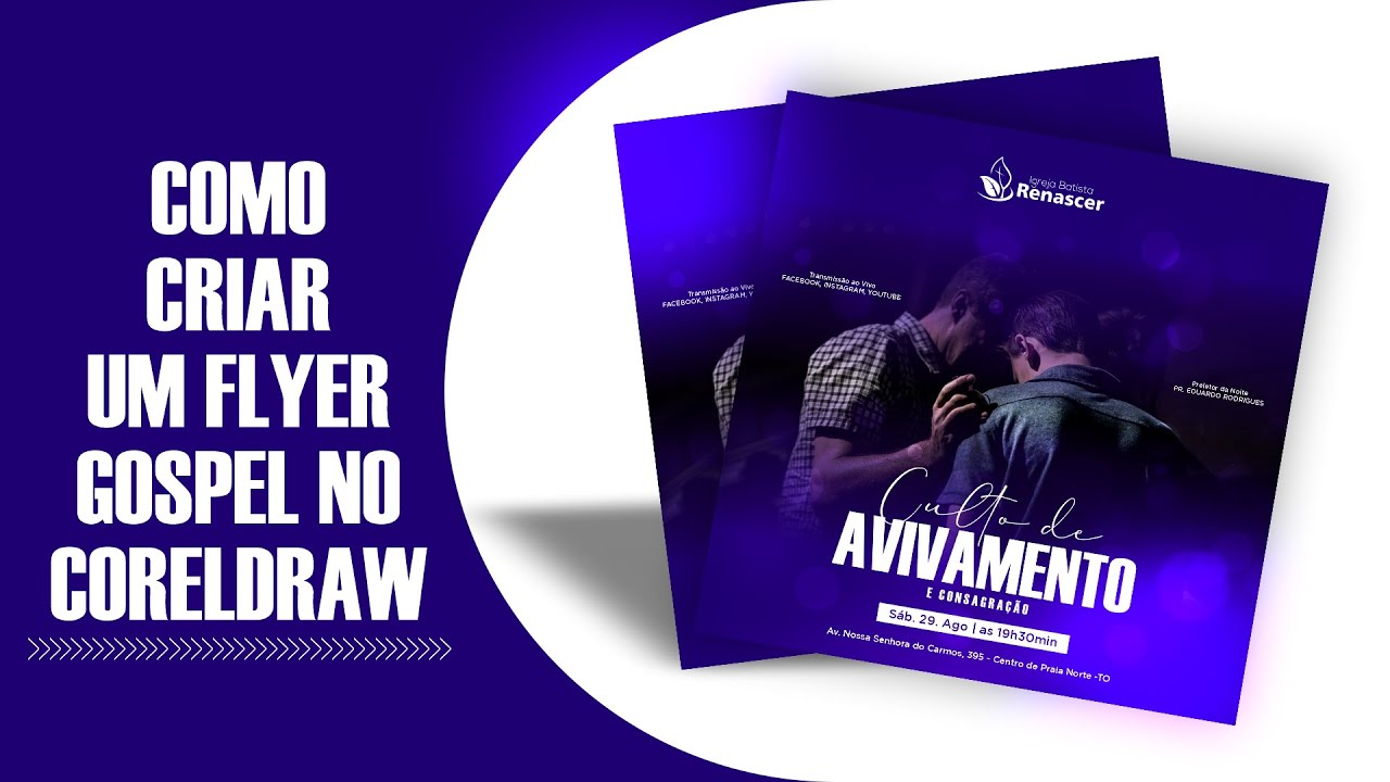 COMO CRIAR UM FLYER GOSPEL NO CORELDRAW
