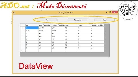 ADO.NET/Mode Déconnecté : DataView