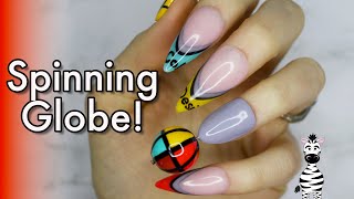 SPINNING GLOBE ColDesi Nail Art Tutorial
