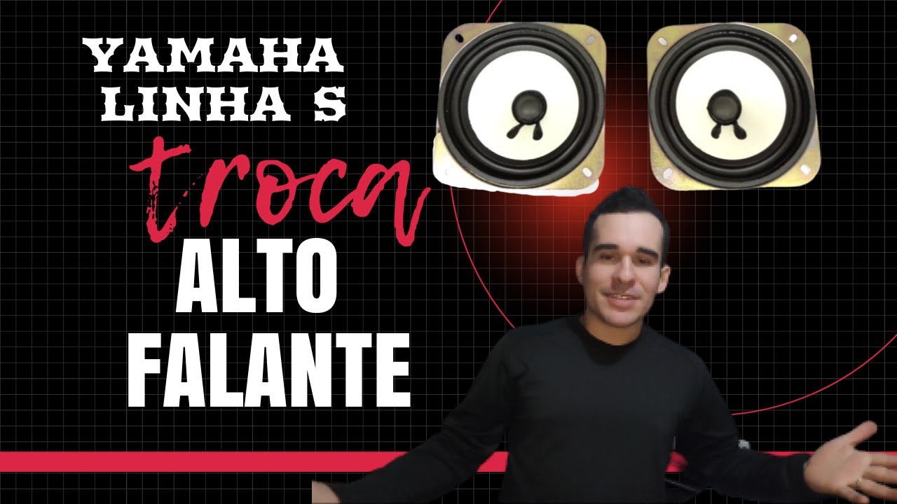 Troca alto falante teclado Yamaha linha S YouTube