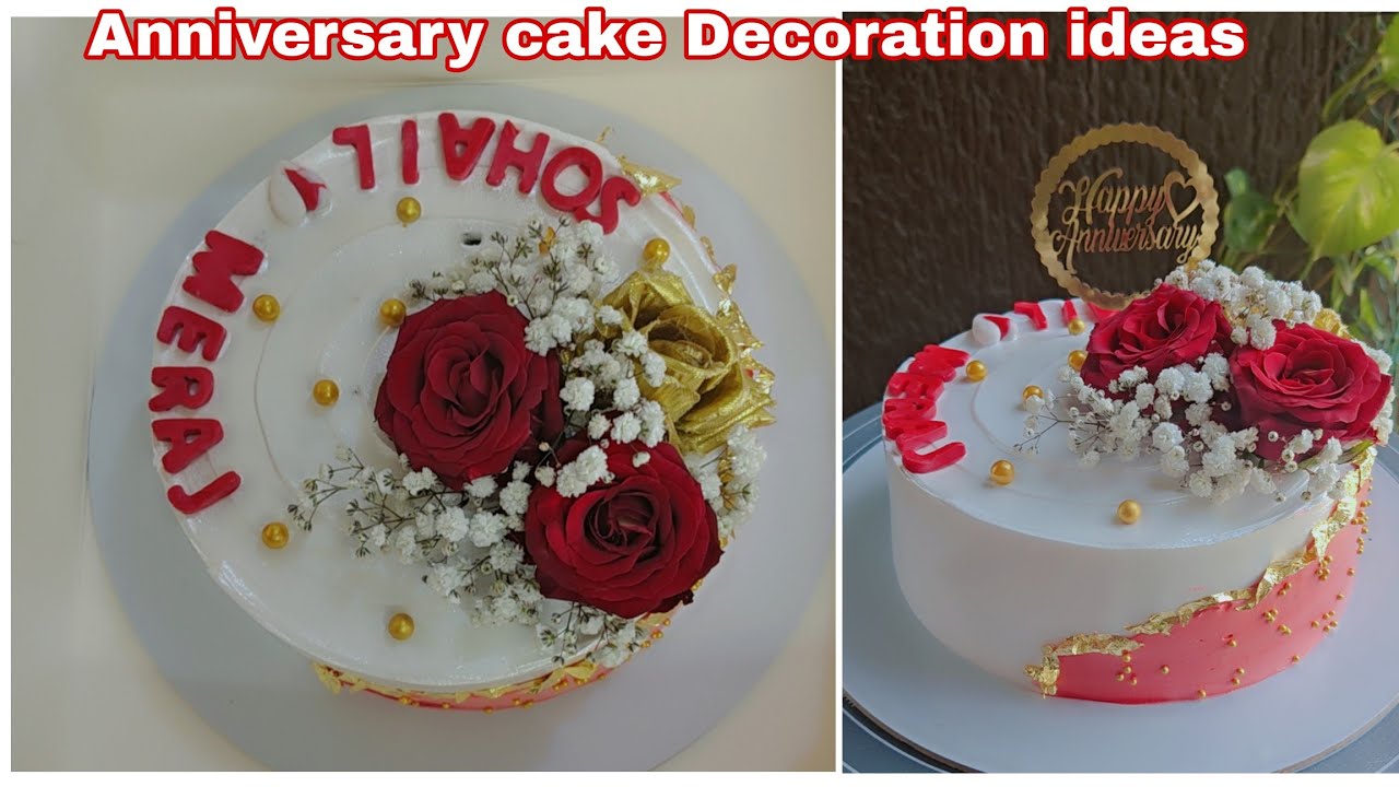 Anniversary cake Decoration ideas💐Itni jaldi jaldi me aaya oder💐