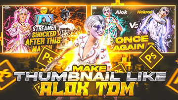 How to Make 🔥Thumbnail Like⭐ ‎‎@aloktdm X ‎‎@STAR-Captain | Pubg TDM Thumbnail | XGen • snake