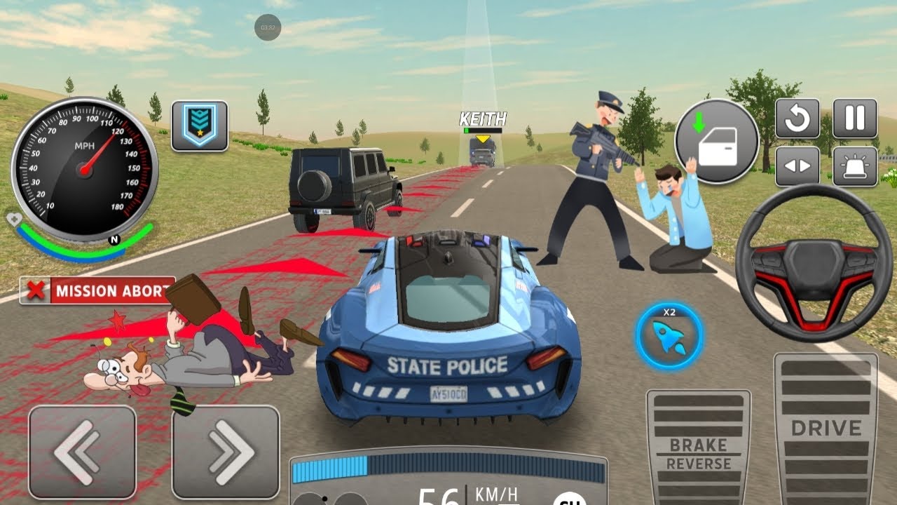 Real Cop Cars Driving Simulator | Android Gameplay Police Car Chase Simulator 2026 | Extreme Driving