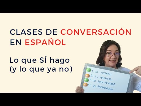 Cómo planifico mis clases de conversación en español (sin gramática)