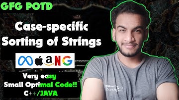 Case-specific Sorting of Strings | gfg potd | 19-06-25 | GFG Problem of the day