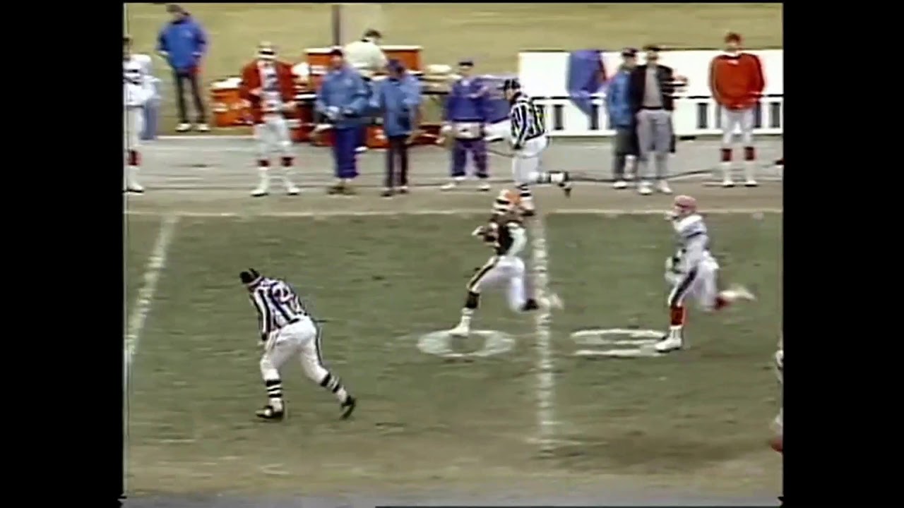 Eric Metcalf Speedy 90-Yard Kick Return Touchdown - 1989 AFC Divisional round
