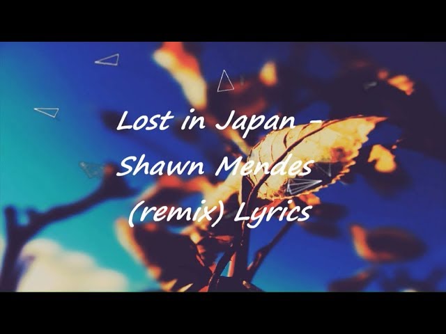 Shawn Mendes & Zedd - Lost In Japan (Remix) (Lyric Video)