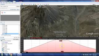 Volcano elevation profile