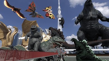 GODZILLA Size Comparison | First Person View