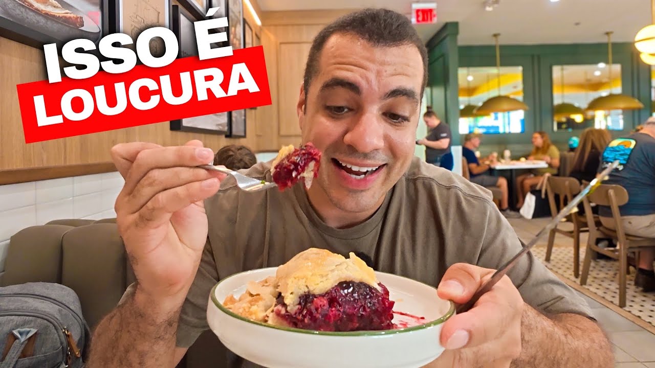 24 Horas COMENDO Só Comida AMERICANA em ORLANDO.. Não Esperava.. 