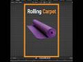 A Rolling Carpet Animation in Blender (Step-by-Step Tutorial) #shorts #youtubeshorts #blender