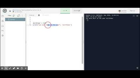 Video Lesson - Creating variables in Python