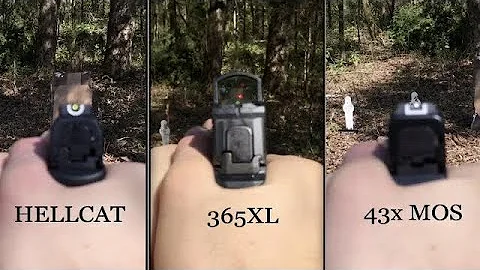 Springfield Hellcat vs Sig P365 XL vs Glock 43X MOS - Comparison & Review