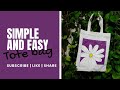 Tote bag simple and easy diy totebag