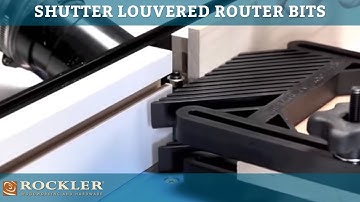 Rockler Shutter Louvered Router Bits