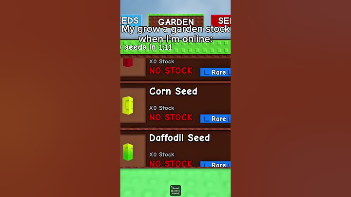 The Grow A Garden stock when I’m online vs offline.. 💀 #growagarden #roblox #trending