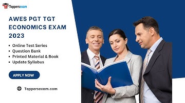 AWES PGT TGT ECONOMICS Update Syllabus 2023, Exam Pattern, Solved Paper, Exam Date 2023