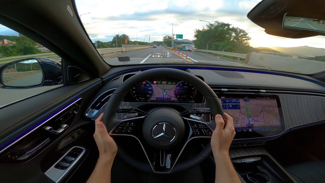 메르세데스 벤츠 더 뉴 E300(W214) 4매틱 익스클루시브 1인칭 주행 & 기능 모두 둘러보기 (2024 Mercedes E300 Exclusive POV Test Drive)