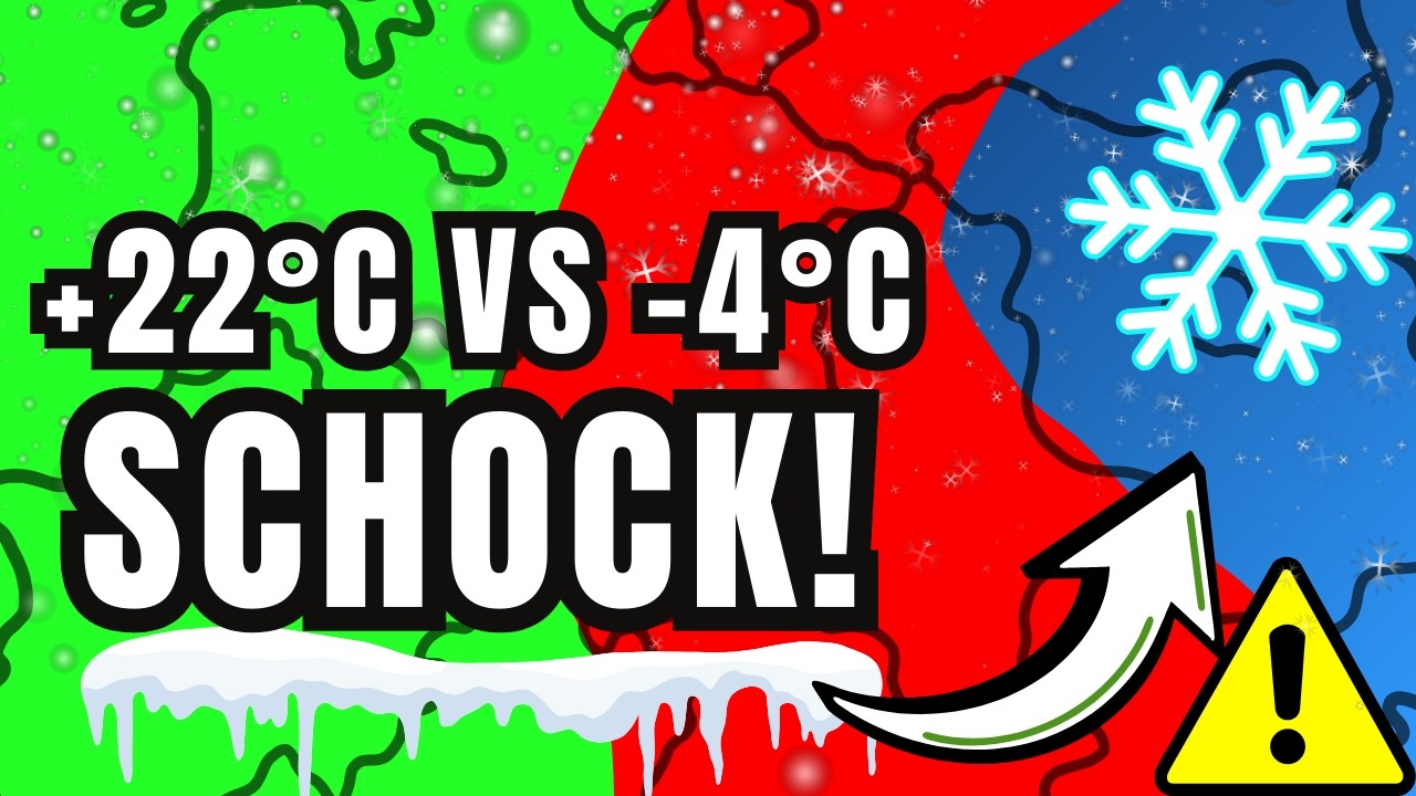 ACHTUNG! +22°C Hitze vs -4°C Eis-Schock in Deutschland - ab HEUTE!