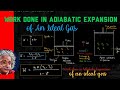 Work Done in Adiabatic Expansion  ‖ Thermodynamics