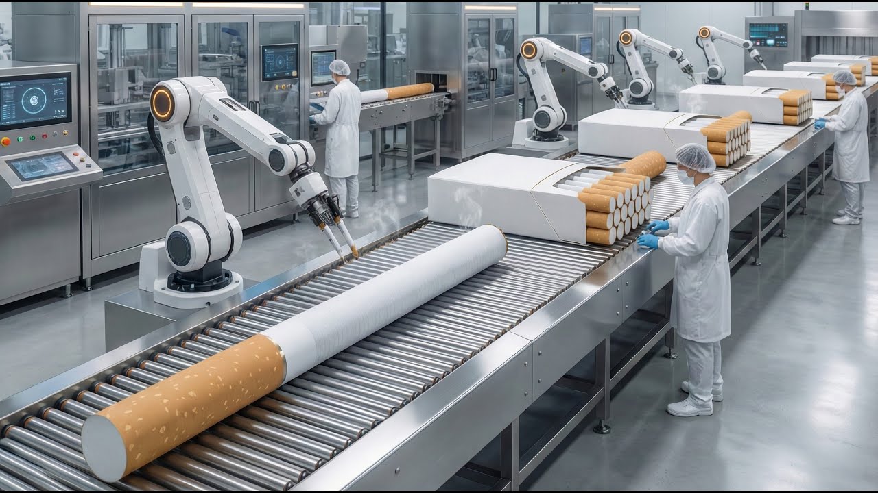 Inside a Modern Cigarette Factory From Raw Tobacco to Finished Filter ...