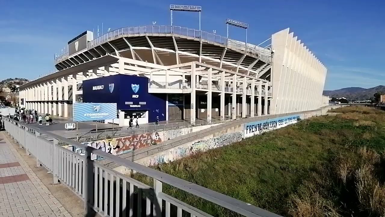 Malaga Cf v Recreativo Huelva European away days la Rosaleda stadium