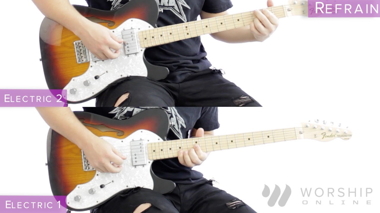 How can it be lauren daigle electric and bass guitar tutorial youtube
