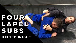 Four must-have attacks from closed guard using the lapel!