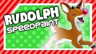 Rudolph Speedpaint -- Happy holidays!