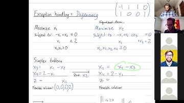 Linear Programming 19: The simplex method - Degeneracy