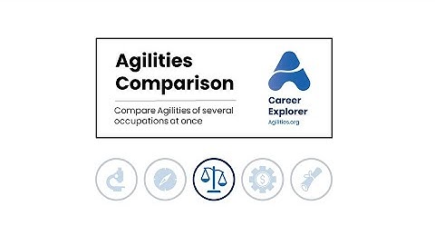 How to use the Agilities© Comparison - compare Agilities of several occupations at once