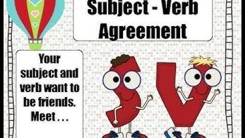 SUBJECT VERB AGREEMENT - CONCEPT  - PART 1 OF 3 - EDUMENTOR - VERBAL ABILITY