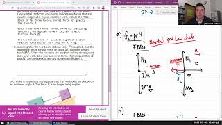 Physics 4A - Forces Freeform Timed Assessment - Two-Block Dynamics
