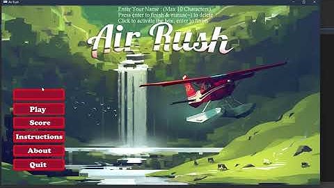 AirRush Game using iGraphics