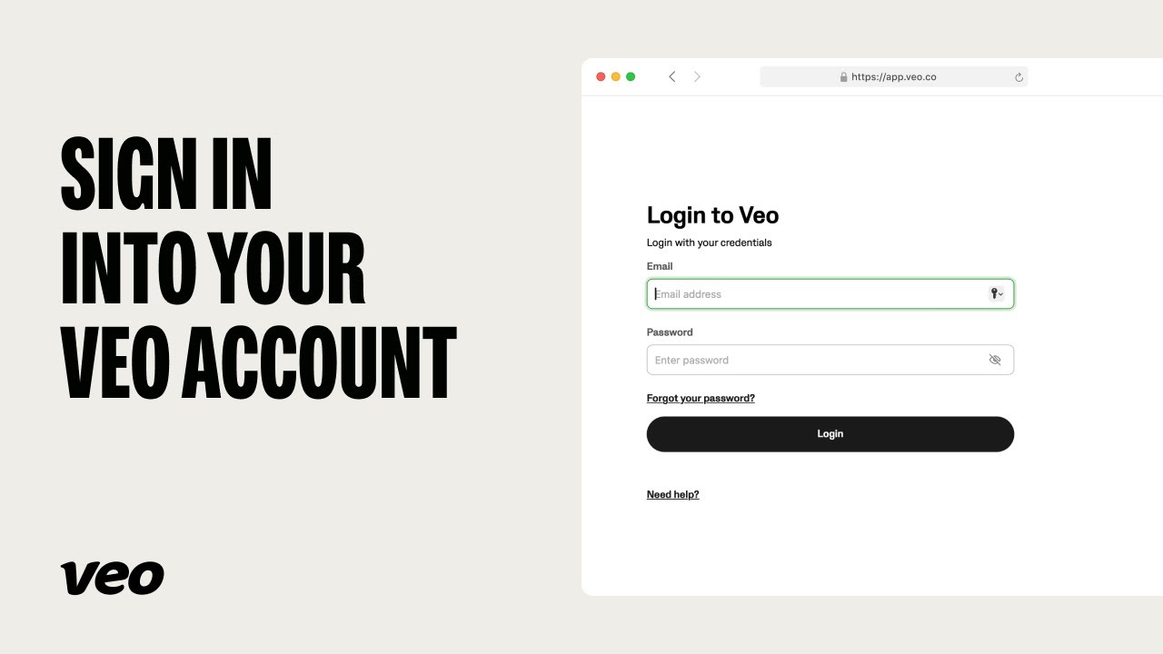 Sign Into Your Veo Account | How To Get Started With Veo | Veo 101 ...