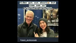 Courtney Ford & Neal Mcdonough At Wizard World Comic Con