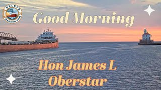 'Good Morning' Hon James L Oberstar departed Superior 04/23/2024 by Duluth Harbor Cam 1,631 views 4 weeks ago 1 minute, 51 seconds