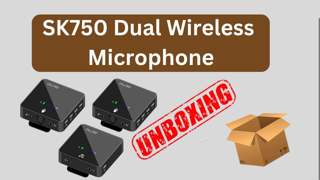 SK750 Dual Wireless Microphone Unboxing Tech Tools YouTube