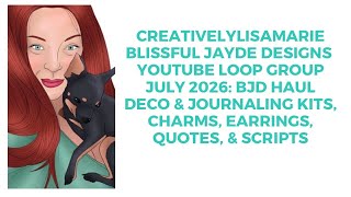 #bjdloopgroup July 2026 @blissfuljaydedesigns Haul | Stickers, charms, earrings, & more!