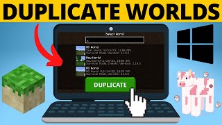 How to Duplicate Minecraft Worlds - Copy Minecraft World