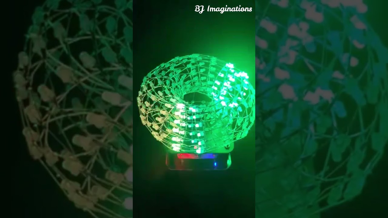 A dazzling LED light cube 