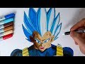 Dessiner la NOUVELLE FORME de VEGETA !! Tuto Intermédiaire