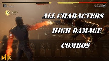 Mortal Kombat 11 - High Damage Combo video (All Characters) - PART 3