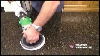 How to Re Polish a Granite or Engineered stone top - MB Stoncare MB 20.